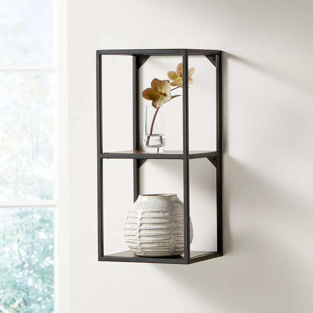 Repisa/Exhibidor de Pared Doble Rectangular Booker Alto