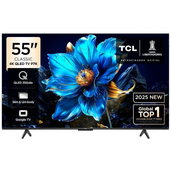 TV TCL 55" QLED 4K UHD Google TV 55P7K