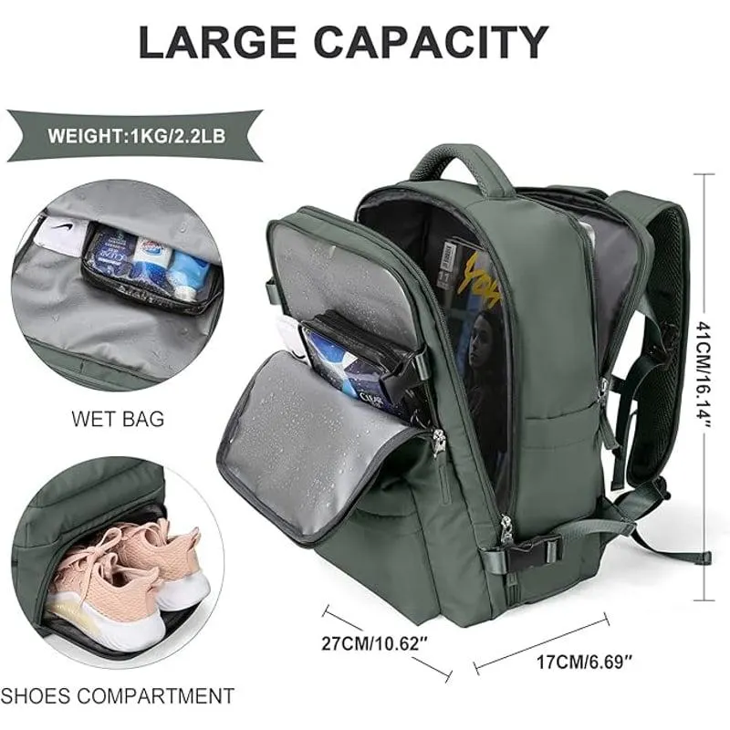 Mochila De Viaje De Gran Capacidad Cabinera Aprobada Viral de Tiktok