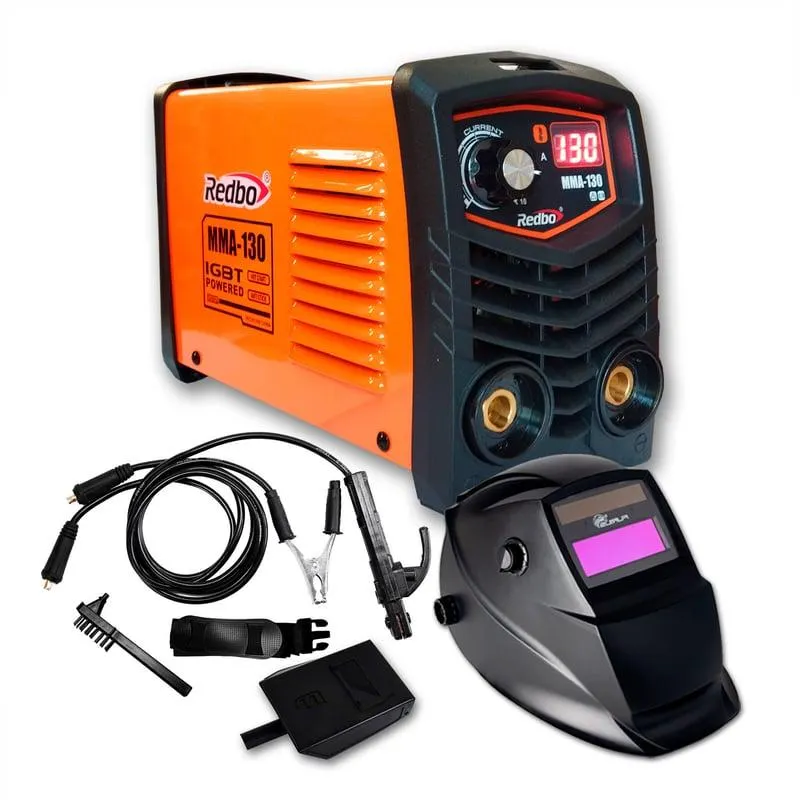 Máquina de Soldar 130A REDBO + Máscara Fotosensible Furius