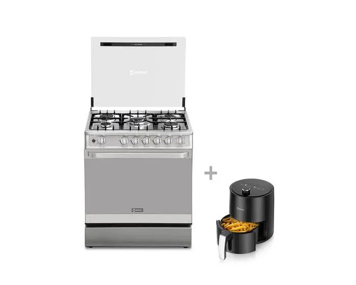 Cocina a GLP Miray GLADIOLO PLUS 5 hornillas + Olla Freidora Miray OFM-32 2.5L