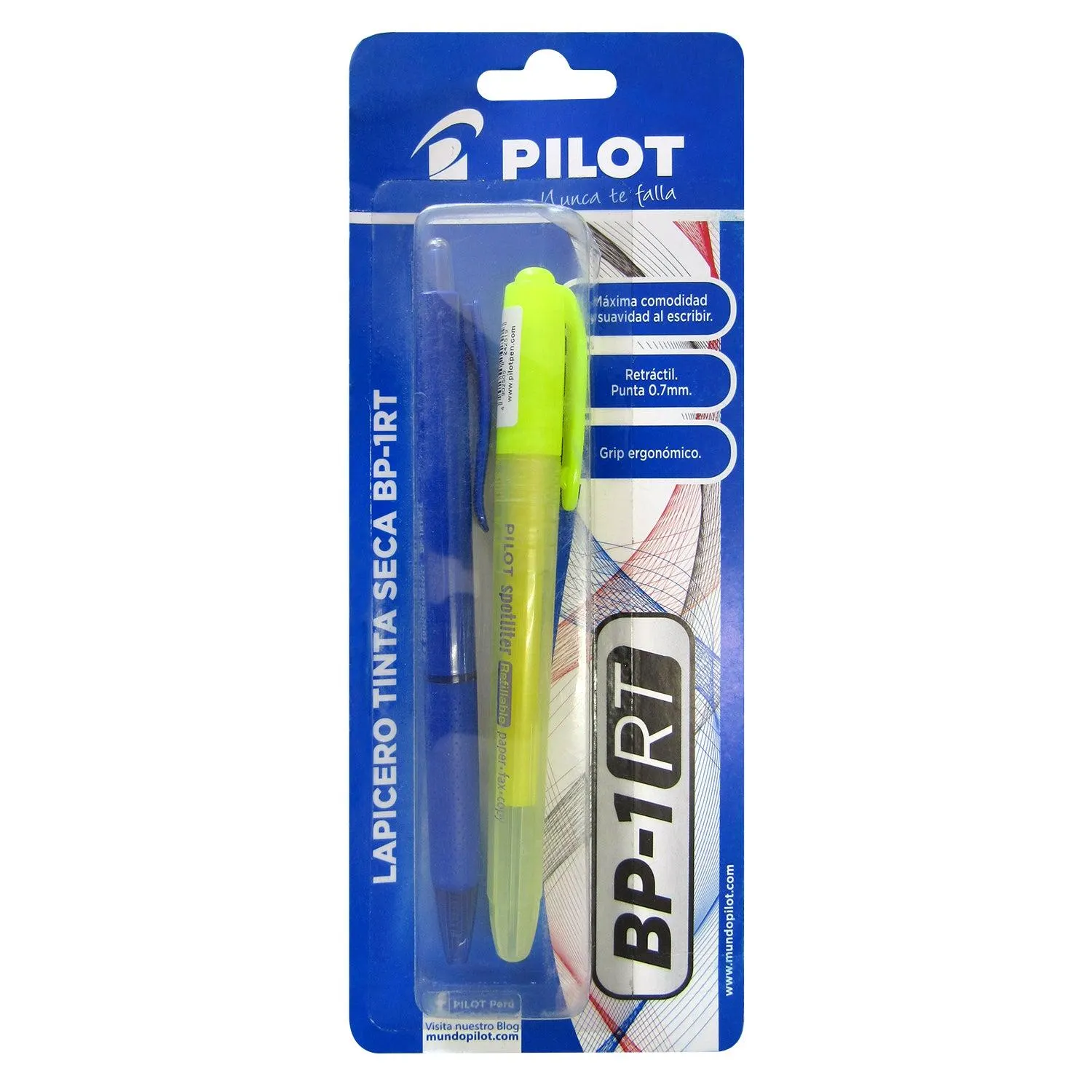 Bolígrafo Pilot Set Bolígrafo Pop'lol Tinta seca + Resaltador