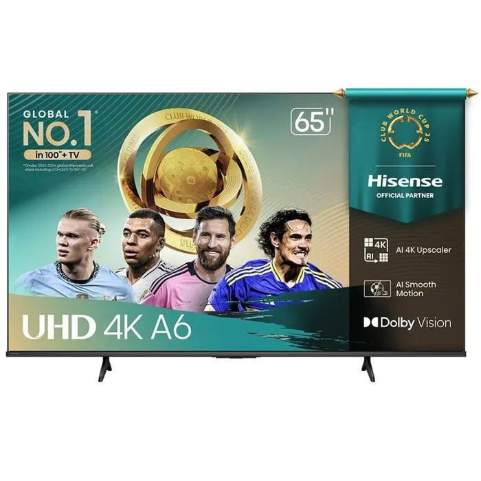 TV Hisense 65" LED 4K UHD Vidaa 65A6NV