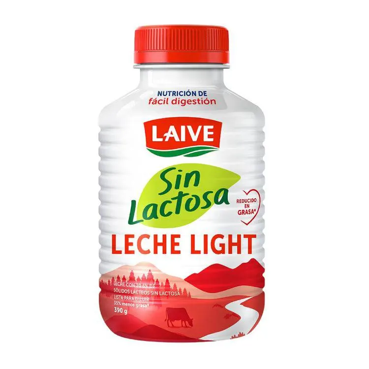 Leche Light Laive Sin Lactosa Botella 390g
