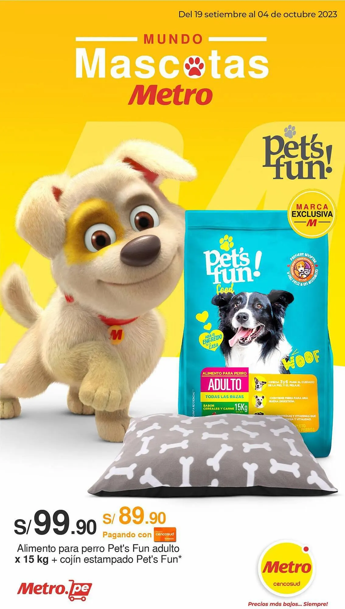 Catalogo de Catálogo Metro 19 de setiembre al 4 de octubre 2023 - Pag 1