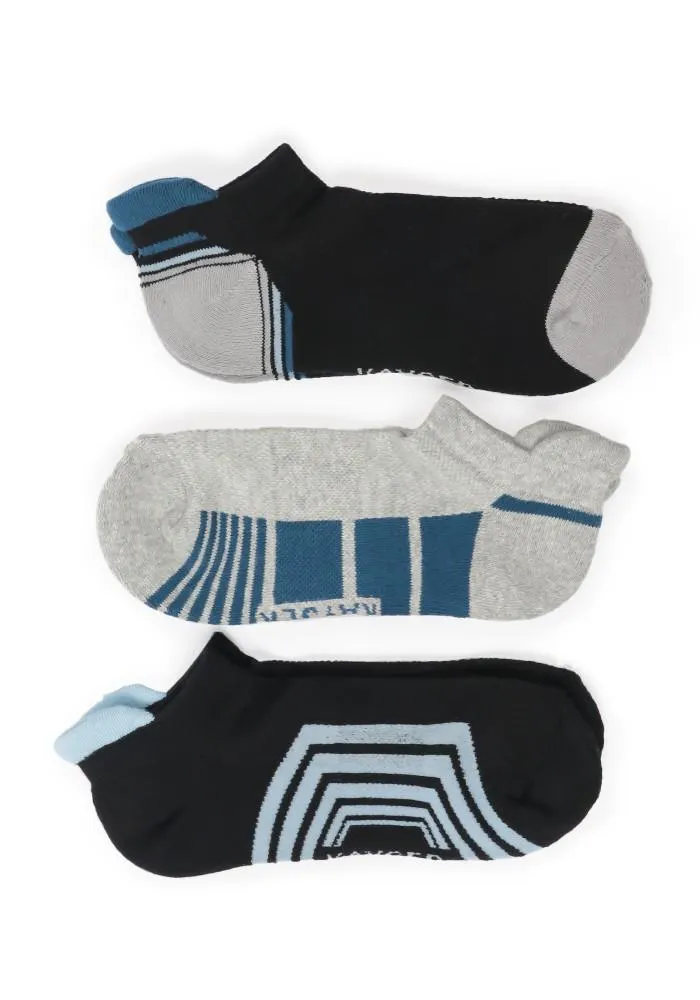 TRIPACK MEDIAS MUJER ALGODÓN PETROLEO - 99MP388