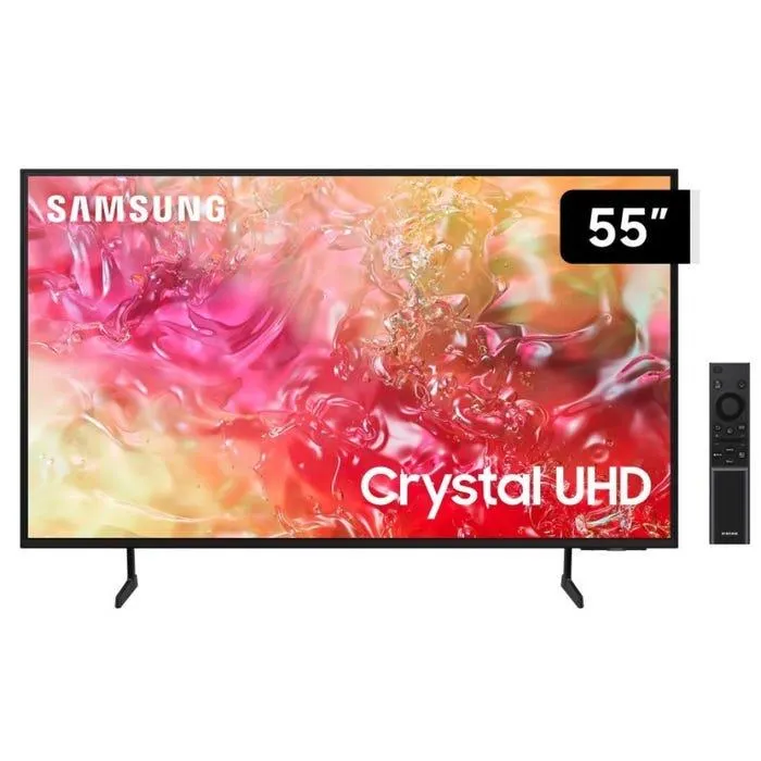 TV Samsung 55" LED Crystal 4K UHD Tizen DU7000 (2024)