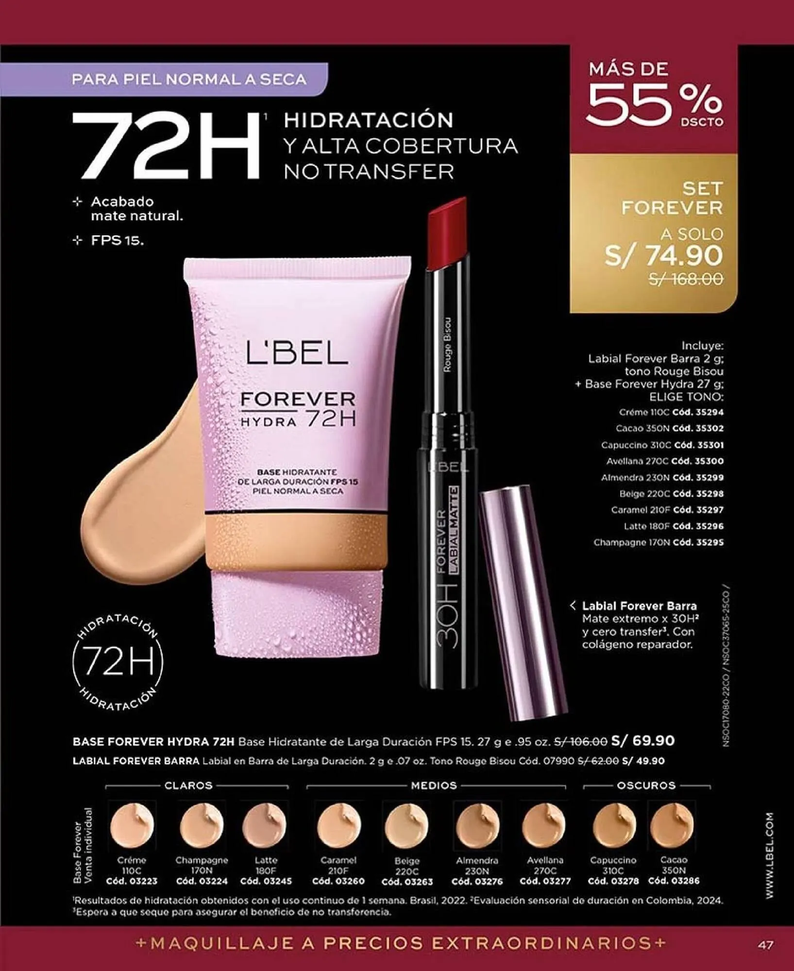 Catalogo de Catálogo L'Bel 17 de setiembre al 31 de octubre 2025 - Pag 47