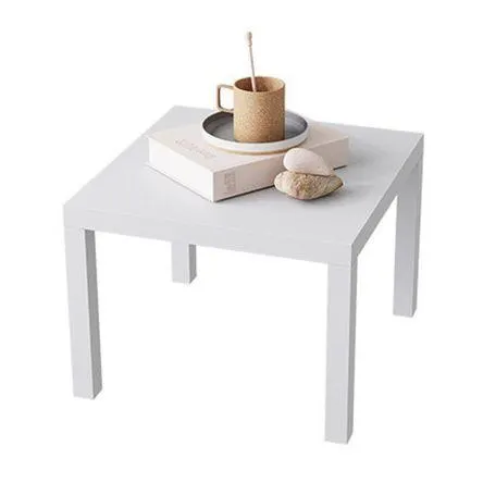 Mesa Auxiliar Cuadrada 40x40cm Blanca Orange