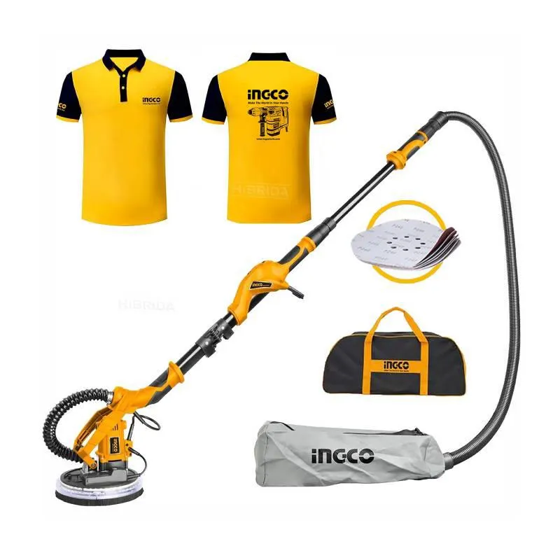 LIJADORA DE PARED TECHO 1050W DRYWALL PINTA ASPIRADORA INGCO POLOS