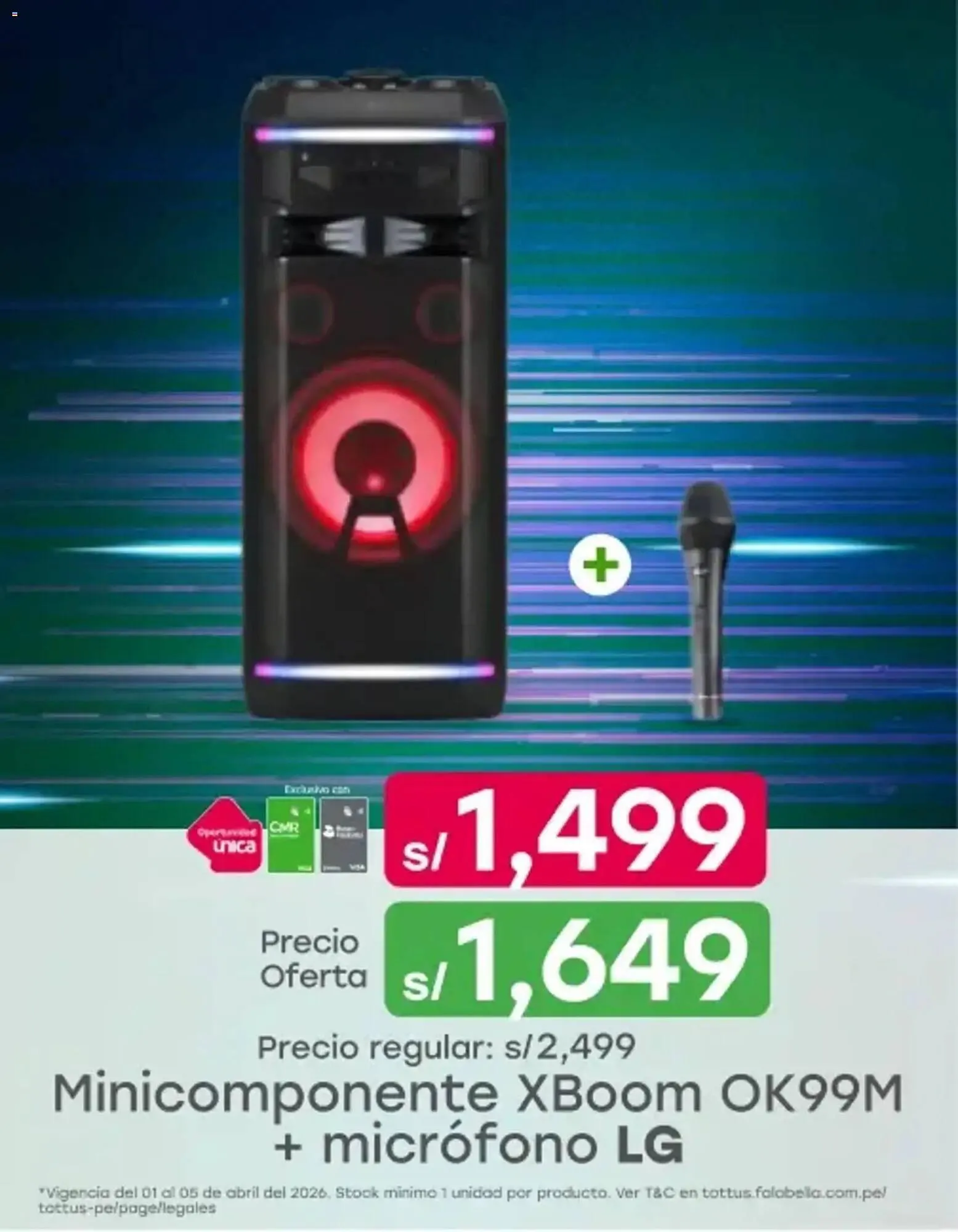 Catalogo de Catálogo Tottus 1 de abril al 6 de abril 2026 - Pag 1