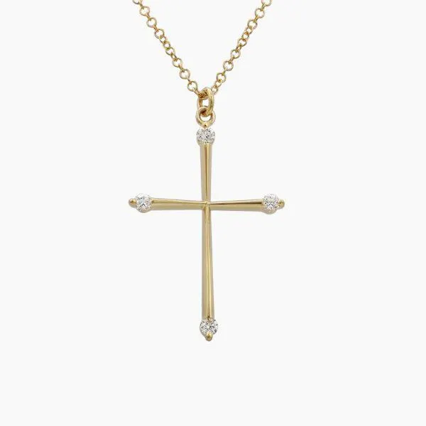 COLLAR CRUZ 4 CON DIAMANTES