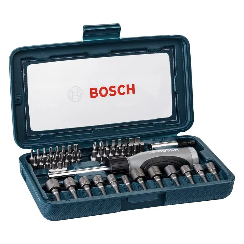 Set de Puntas y Dados para Atornillar Acero 46Pzs Bosch