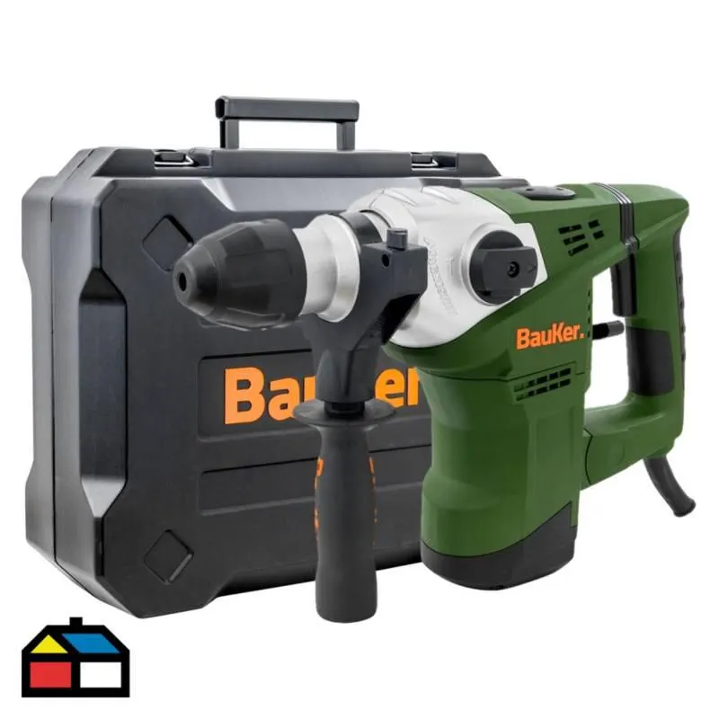 Rotomartillo SDS Plus Eléctrico 32mm 1500W + Maletín Bauker