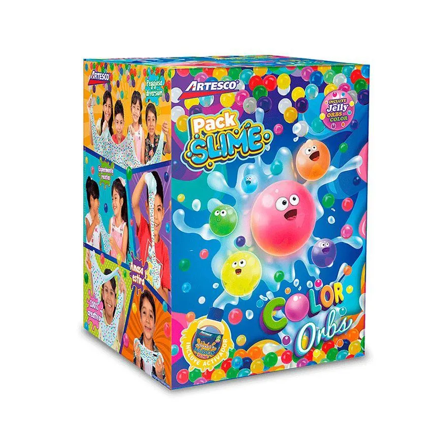 Pack Slime Artesco Arcoiris Jelly Orbs