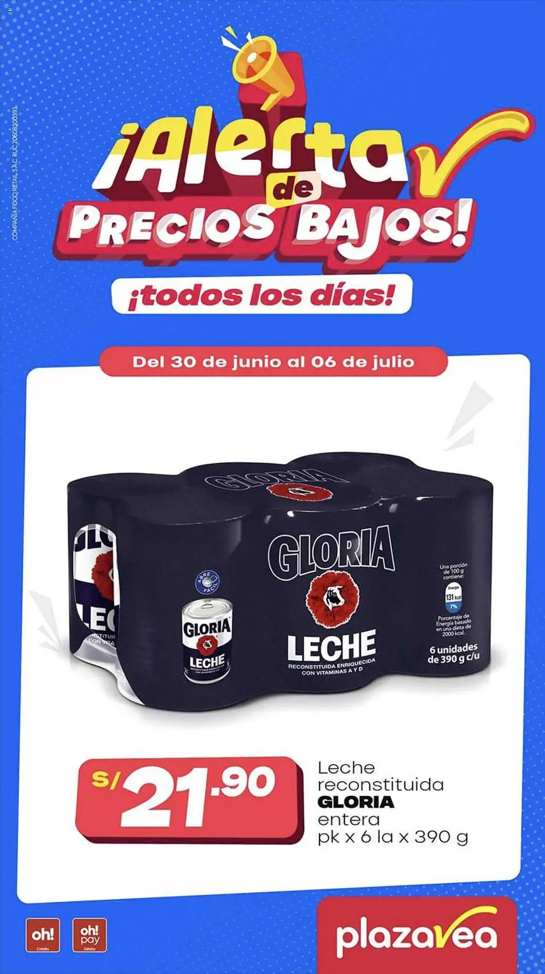 Catalogo de Catálogo Plaza Vea 30 de junio al 7 de julio 2025 - Pag 1