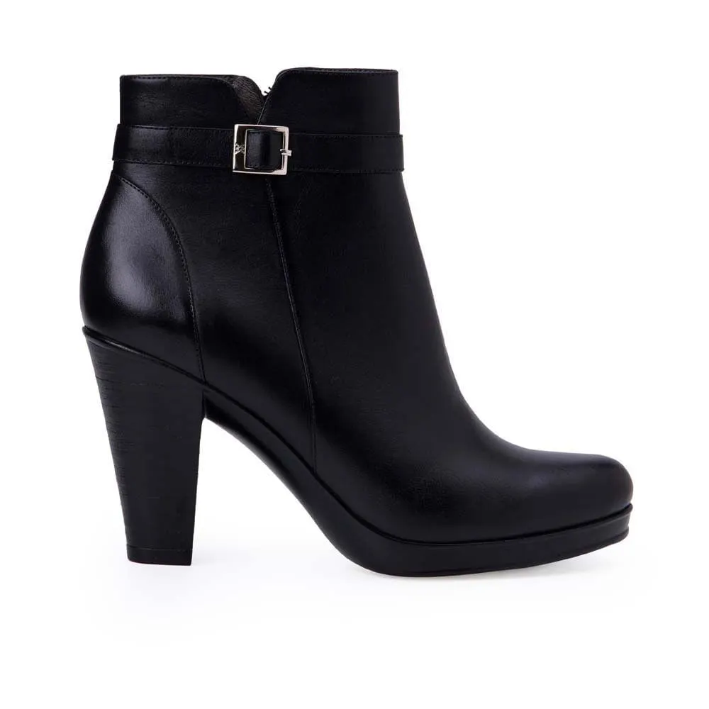 Botín Jodhpur Casual DAYA-2511 Negro Viale Cuero