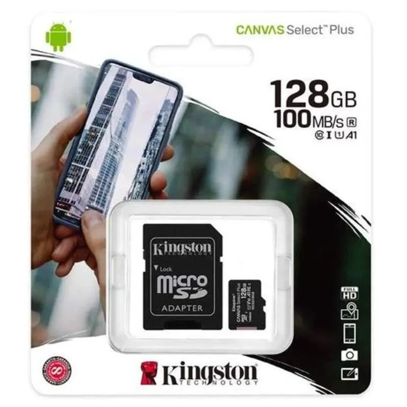 Memoria Microsd Kingston 128Gb + Adaptador Sd