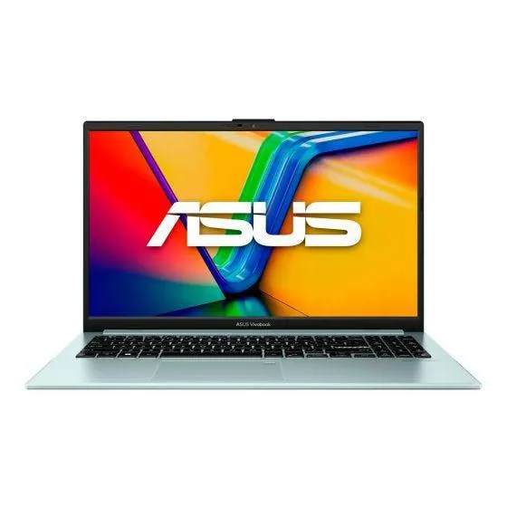 Laptop Asus Vivobook Go 15 de 15.6", modelo E1504FA-NJ403W, procesador AMD Ryzen 5 7520U, 8GB RAM, 256GB de disco sólido, pantalla FHD, entrada USB, HDMI y tipo C, Windows 11, Bluetooth 5.3, cámara web 720p HD para oficina o estudiante.
