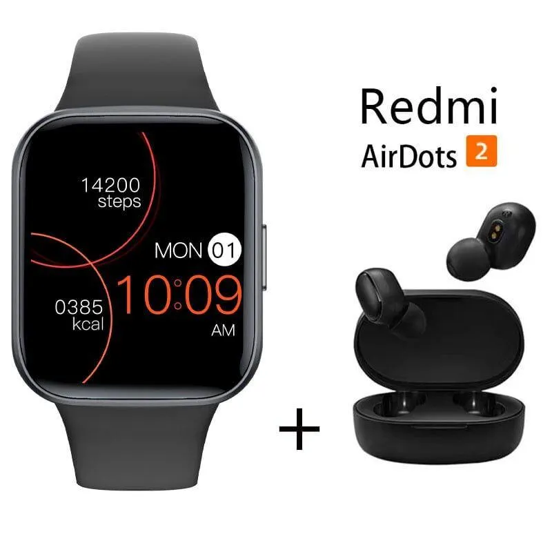 Smartwatch Xiaomi Y83 + Redmi Airdots 2: Bluetooth Ip68 Negro