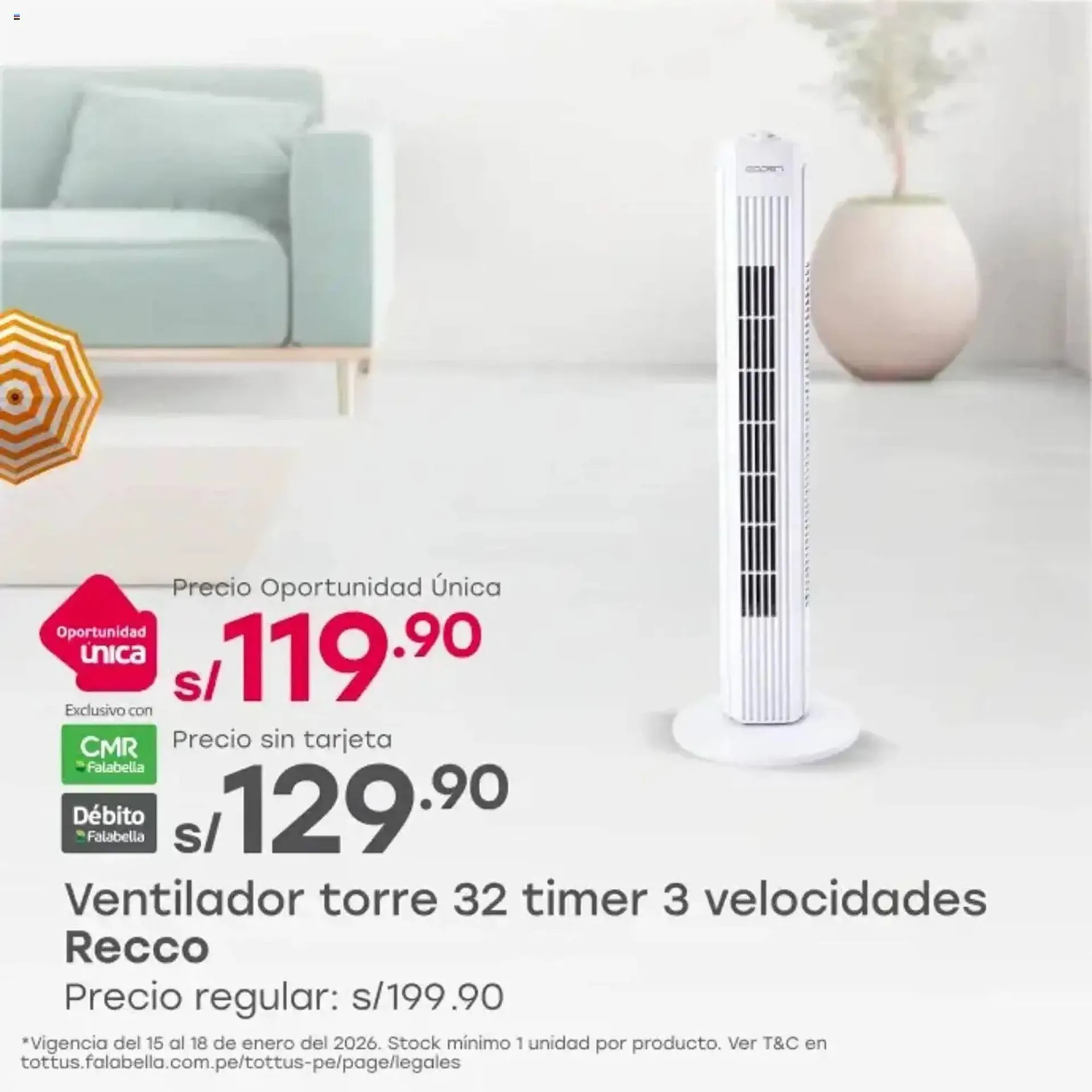 Catalogo de Catálogo Tottus 15 de enero al 19 de enero 2026 - Pag 1