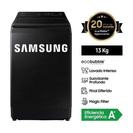 Lavadora Samsung WA13CG5441BVPE 13kg Negro