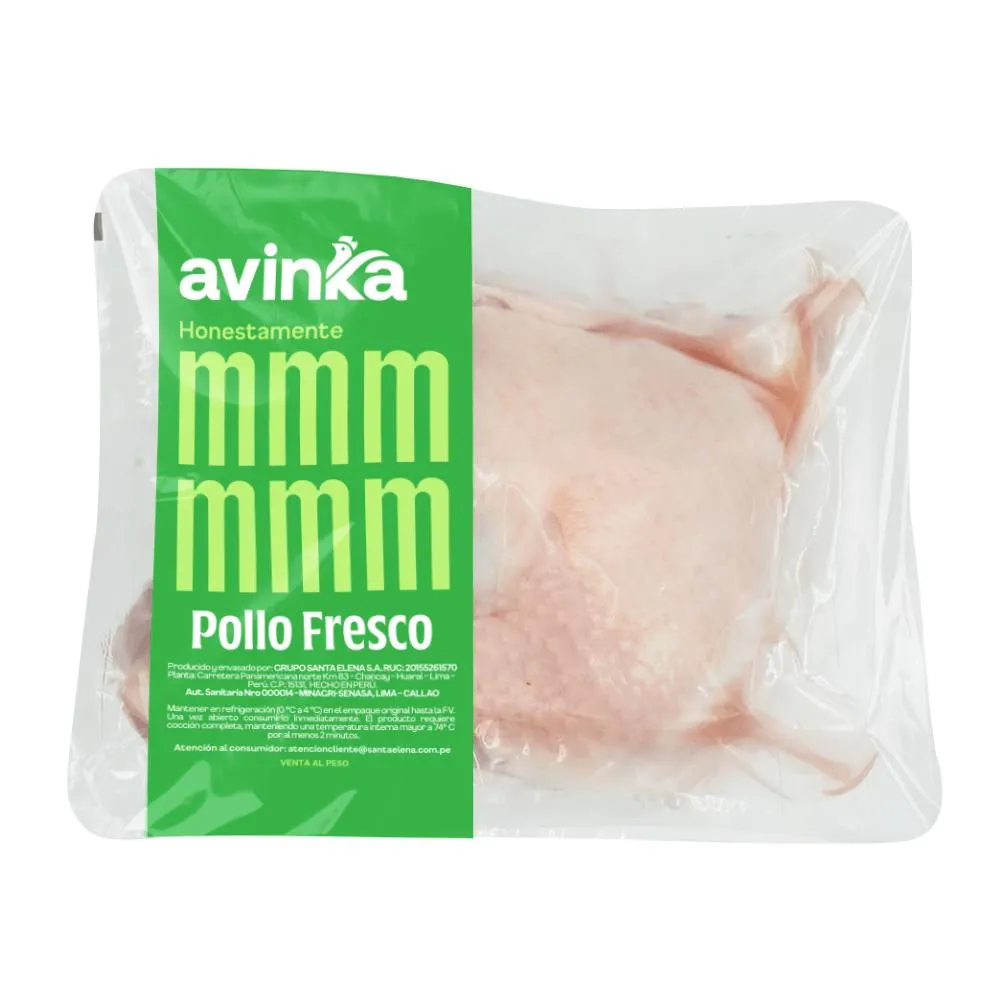Pierna encuentro de pollo Avinka Paquete 0.9 a 1.1kg