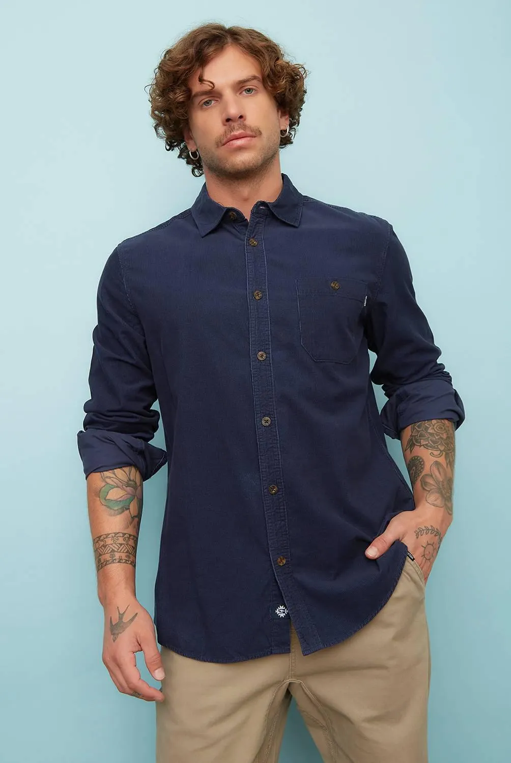 Camisa Manga Larga 100% Algodón Hombre Doo Australia