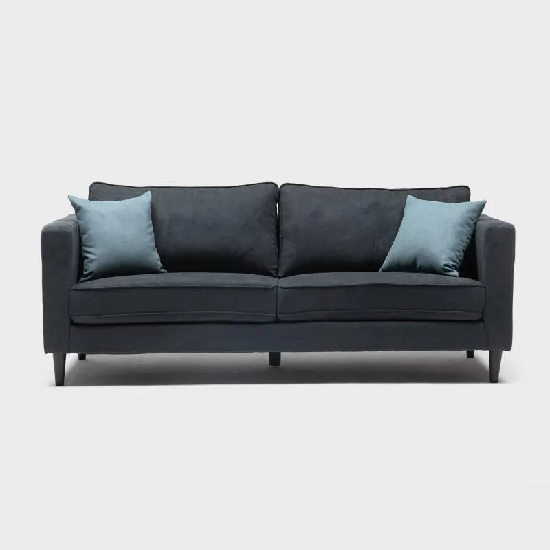 Sofá Italia 3 Cuerpos con Cojines Decorativos