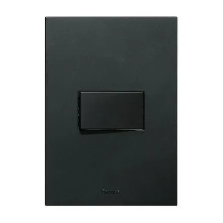 Placa Armada Orange: Conmutador Simple Matte Negro