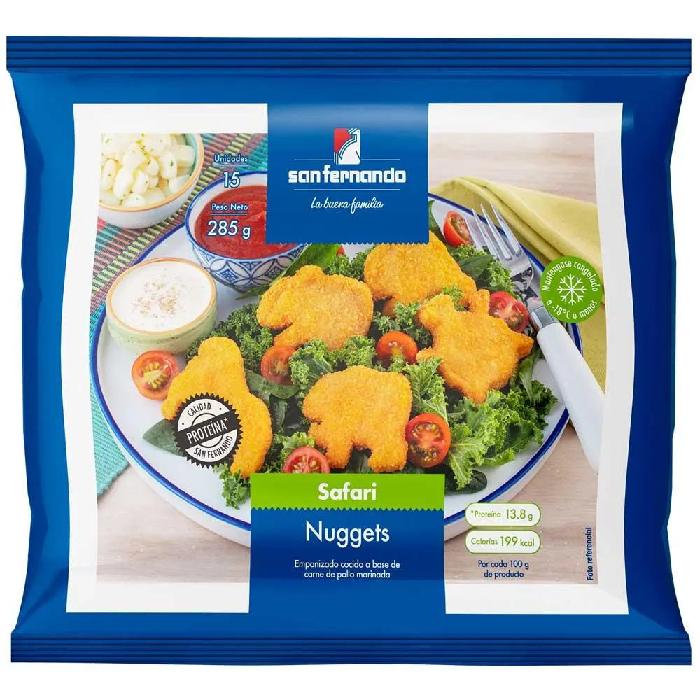 Nuggets de Pollo Safari SAN FERNANDO Bolsa 15un