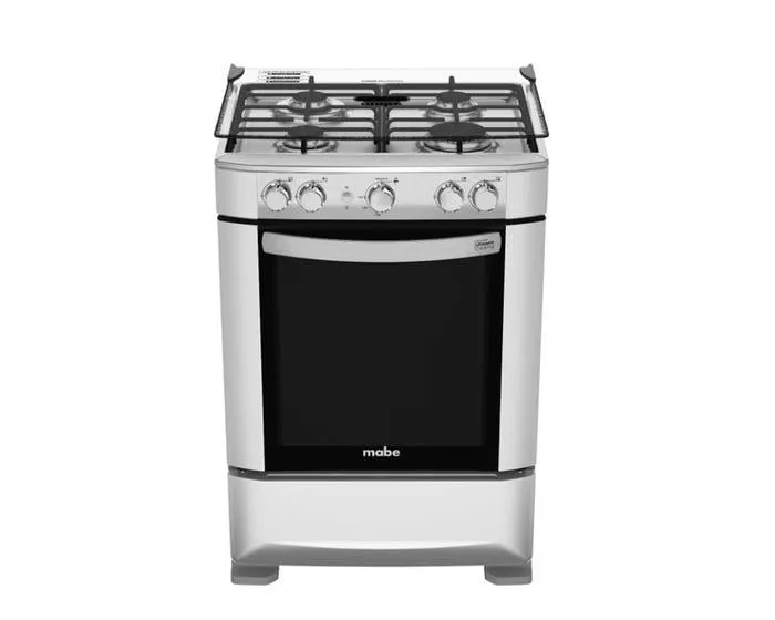 Cocina a Gas Mabe CMP6015SG0 60cm Gris 4 Hornillas