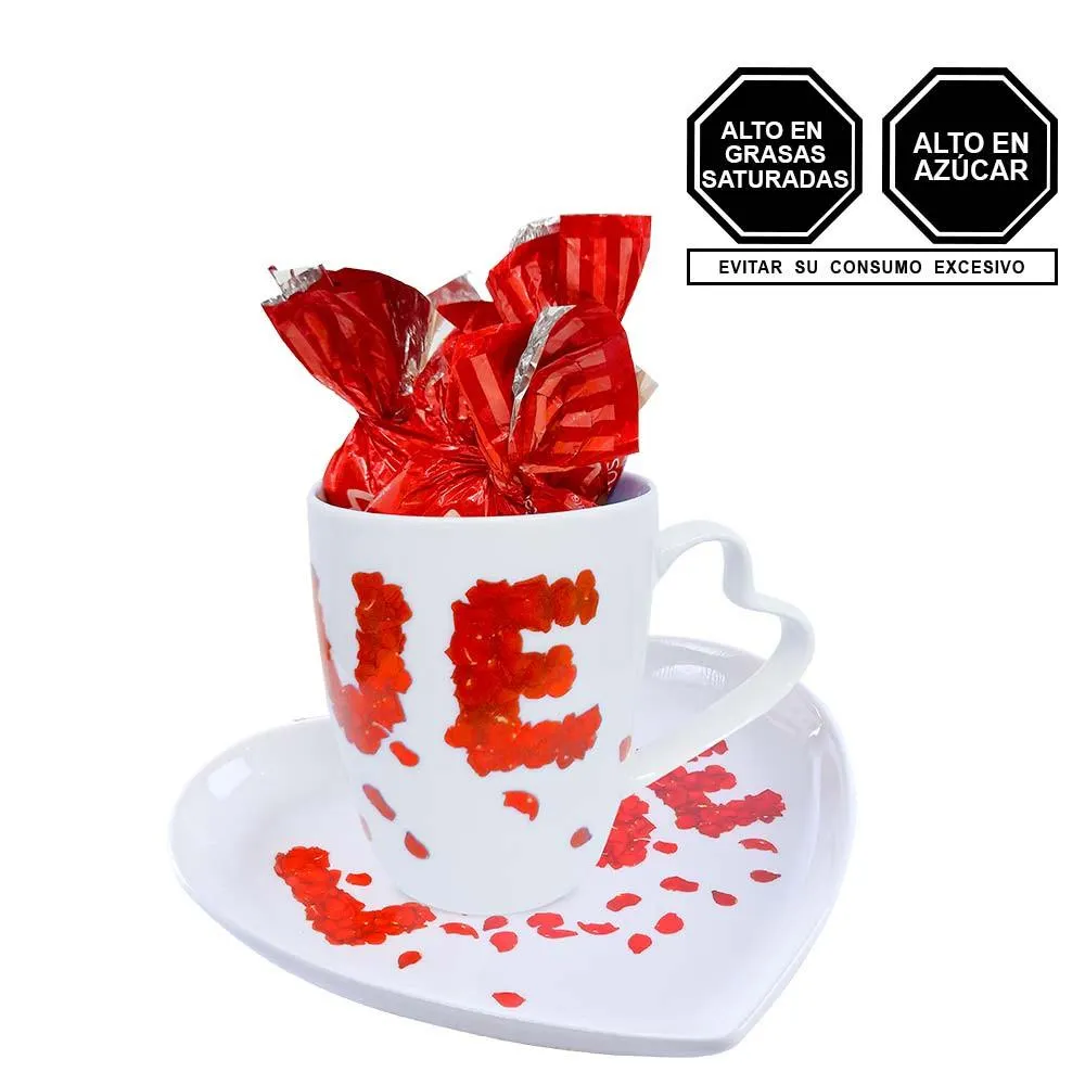 Chocolates Cacaosuyo en Set Corazón Pétalos Love