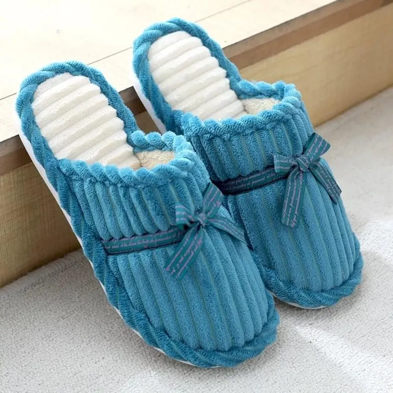 Pantuflas para damas modelo Corduroy Brillo- Verde