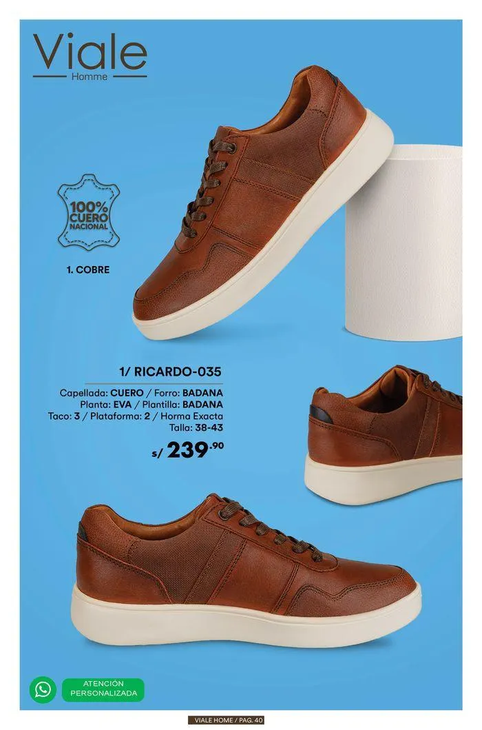 Catalogo de Calzados de Caballeros 11 de julio al 31 de julio 2024 - Pag 40
