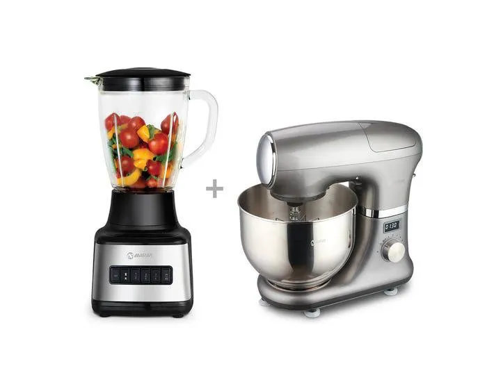 Licuadora Miray 1.5L 500W LM-101V + Batidora De Pedestal Miray BPM-5001