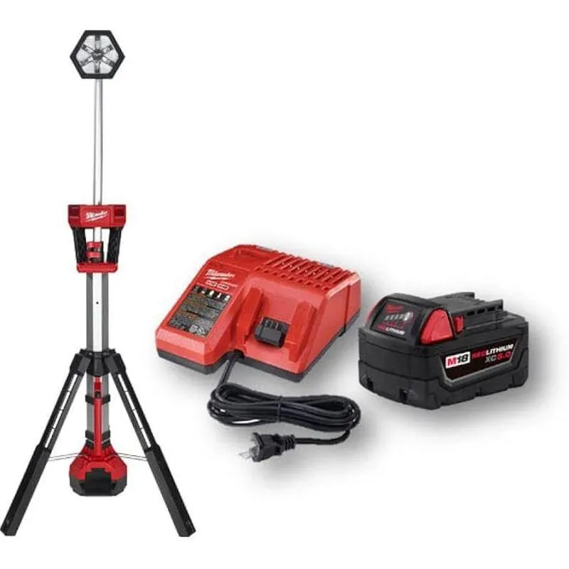 Torre de iluminacion M18™ rocket™con 1 bateria 5ah y cargador 2130-159