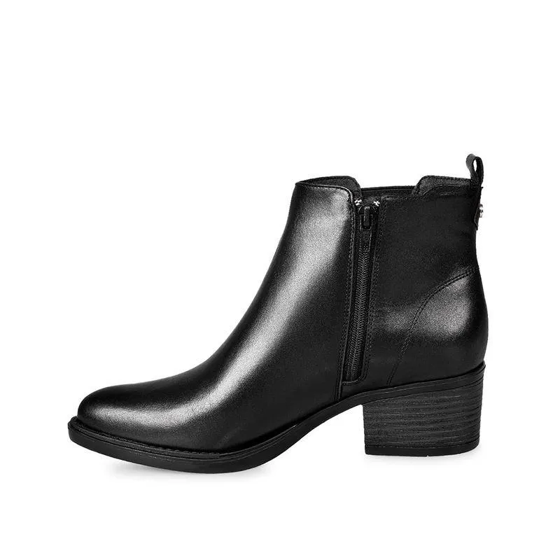 Botin Chelsea Casual Mujer Cuero Viale Negro