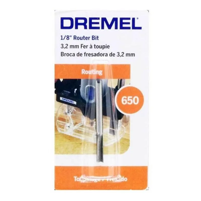 Fresa Recta 1/8" Dremel 650