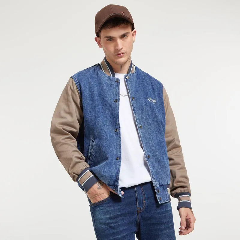 Casaca Amc Denim College Hombre