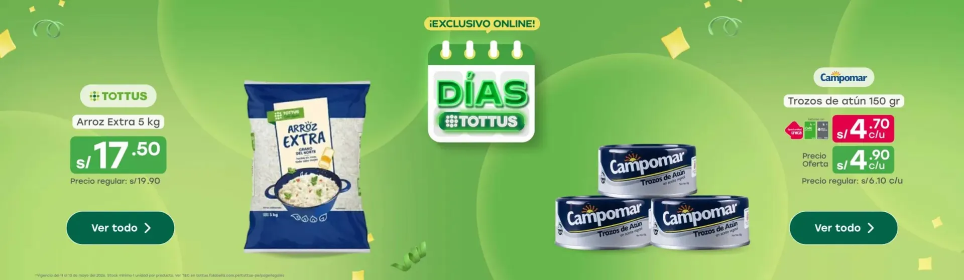 Catalogo de Catálogo Tottus 11 de mayo al 13 de mayo 2026 - Pag 1