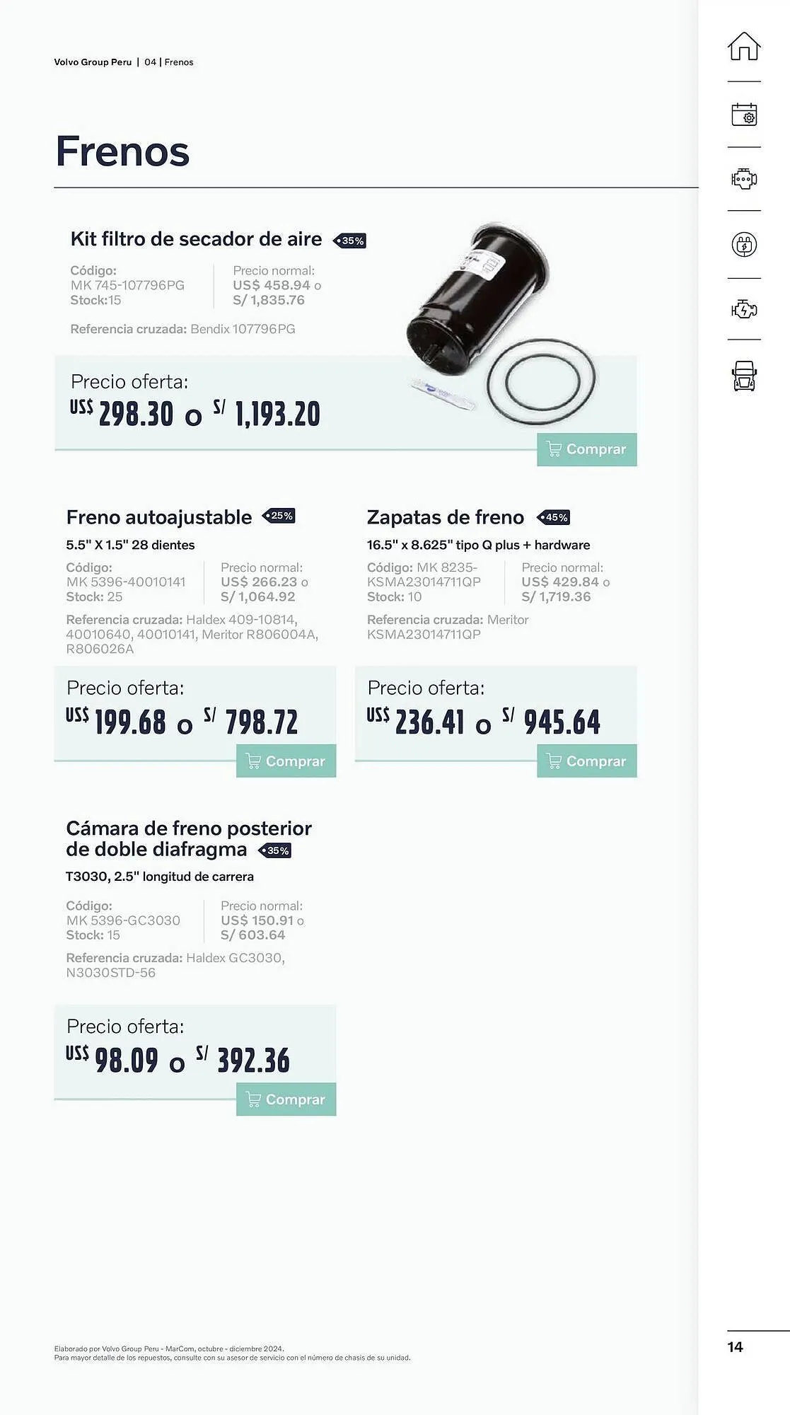 Catalogo de Catálogo Volvo 29 de octubre al 31 de diciembre 2024 - Pag 14