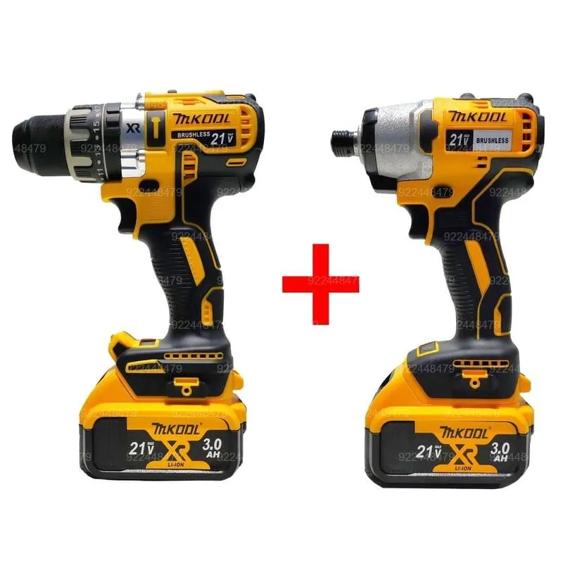 COMBO ATORNILLADOR DE IMPACTO TALADRO PERCUTOR 21V