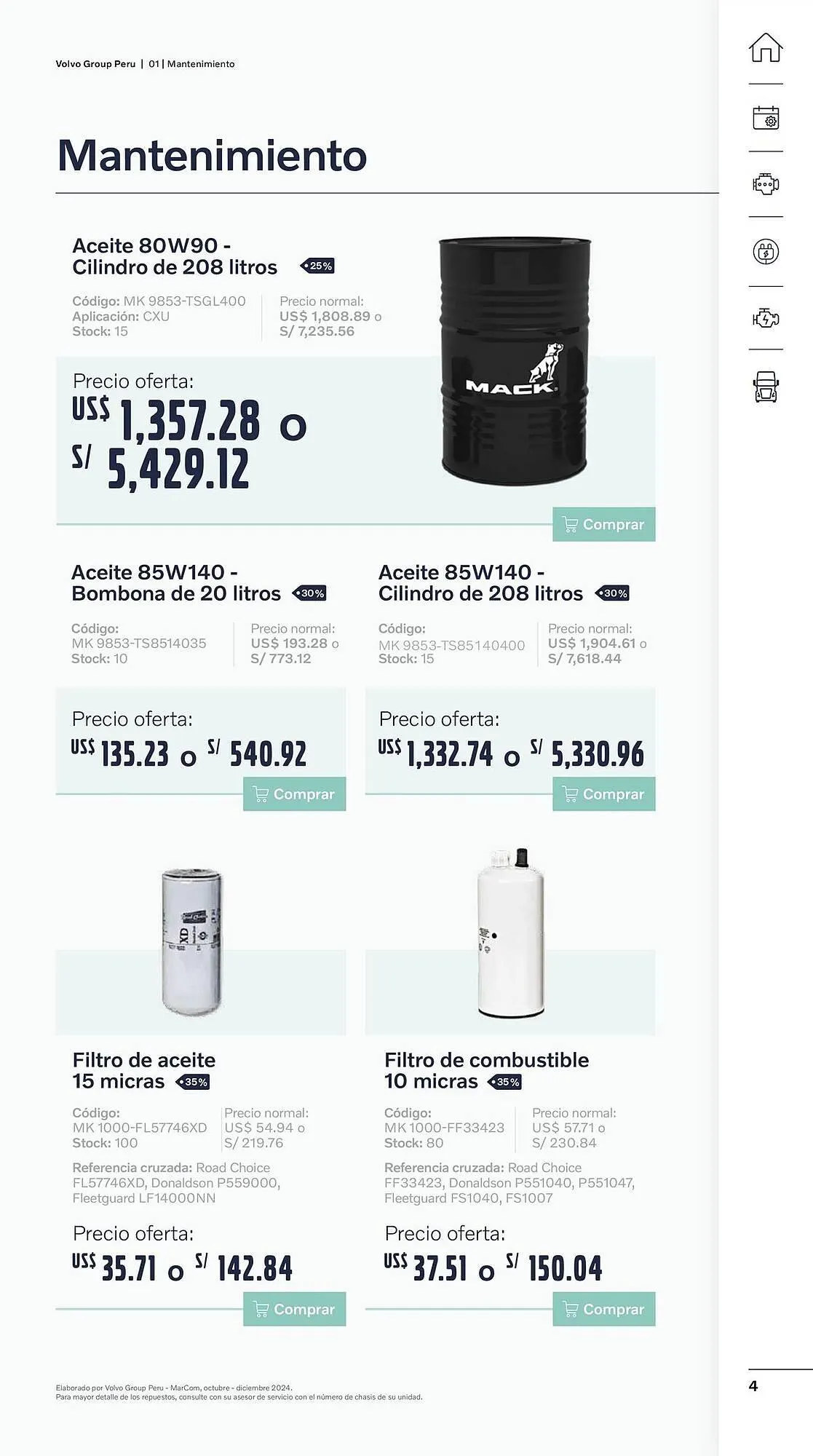 Catalogo de Catálogo Volvo 29 de octubre al 31 de diciembre 2024 - Pag 4