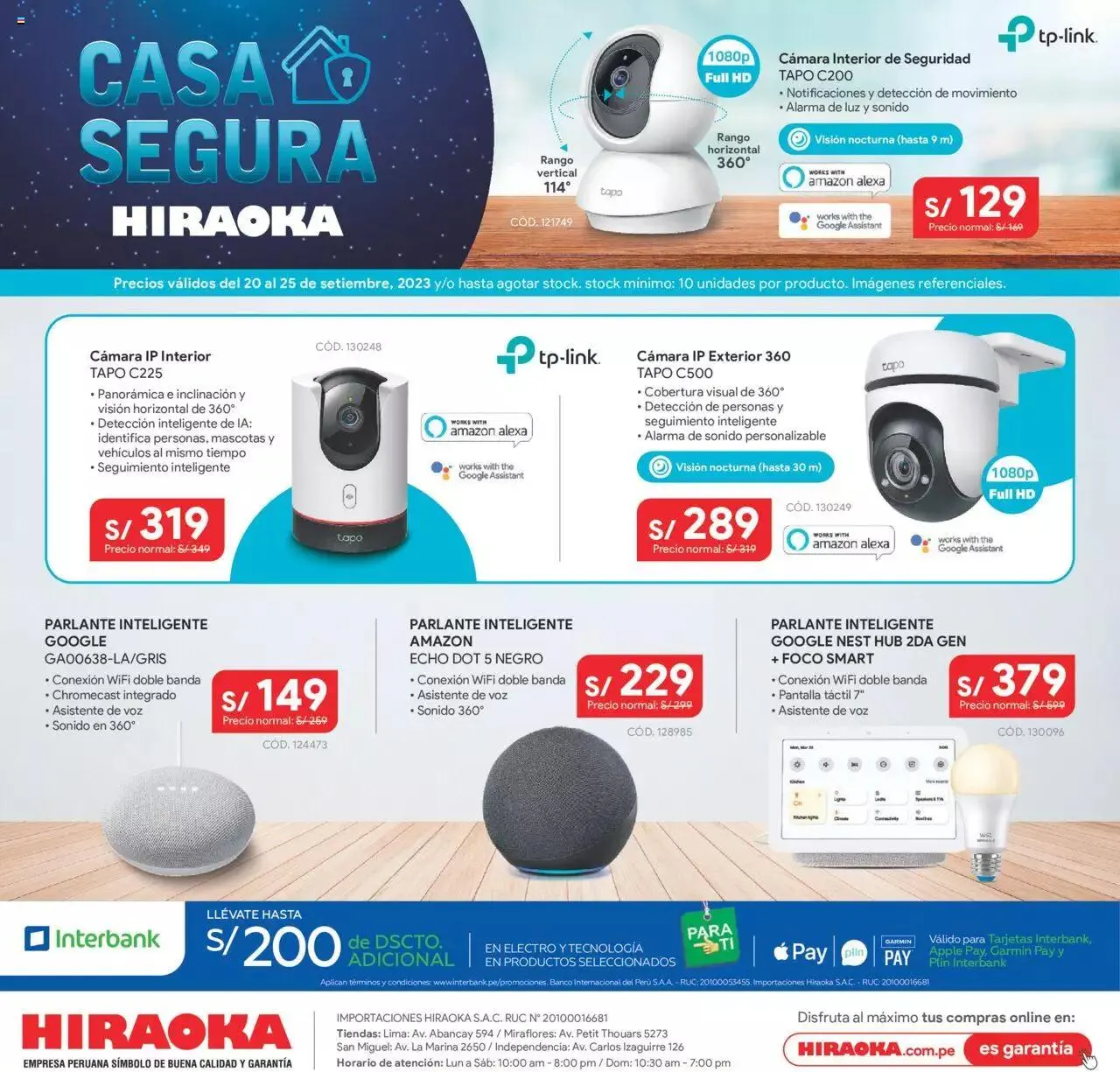 Catalogo de Catálogo Hiraoka 20 de setiembre al 25 de setiembre 2023 - Pag 1