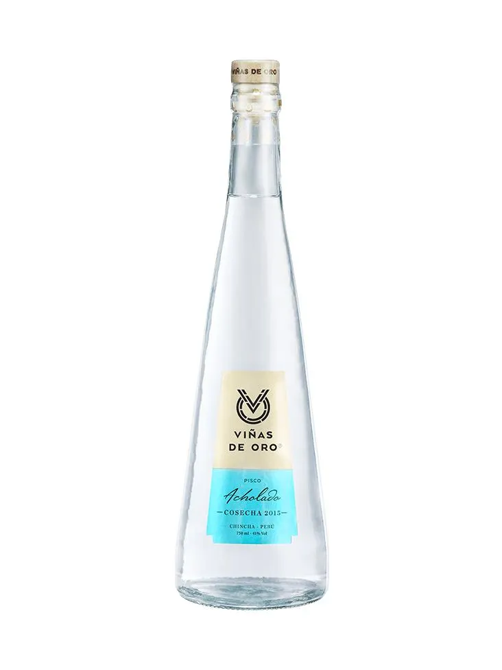 PISCO VIÑAS DE ORO PURO ACHOLADO 750ML