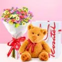 Ramo Primavera y Peluche Hugo