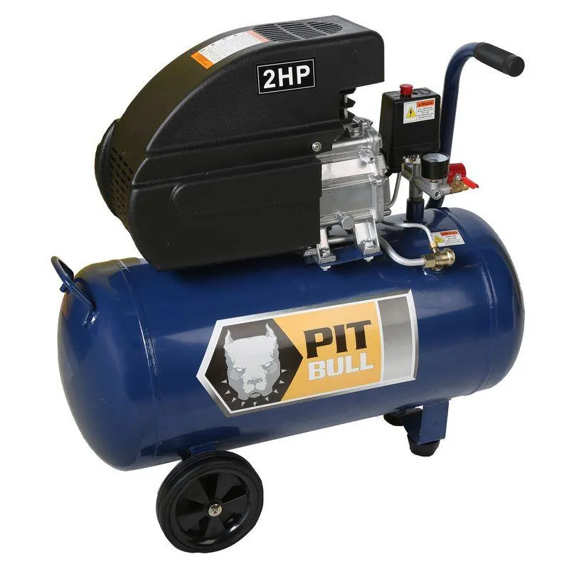 Compresora De Aire Pitbull Semi Profesional 2HP 50 Lt