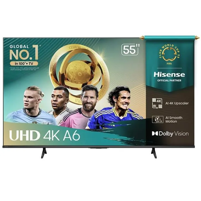 TV Hisense 55" LED 4K UHD Vidaa 55A6NV