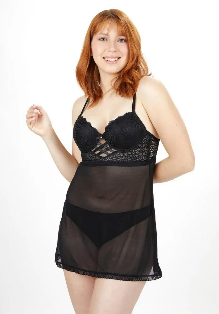 BABY DOLL 73.9035 ENCAJE NEGRO B